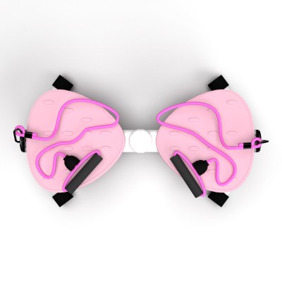 Фитнес платформа DFC "Twister Bow" с эспандерами, розовая